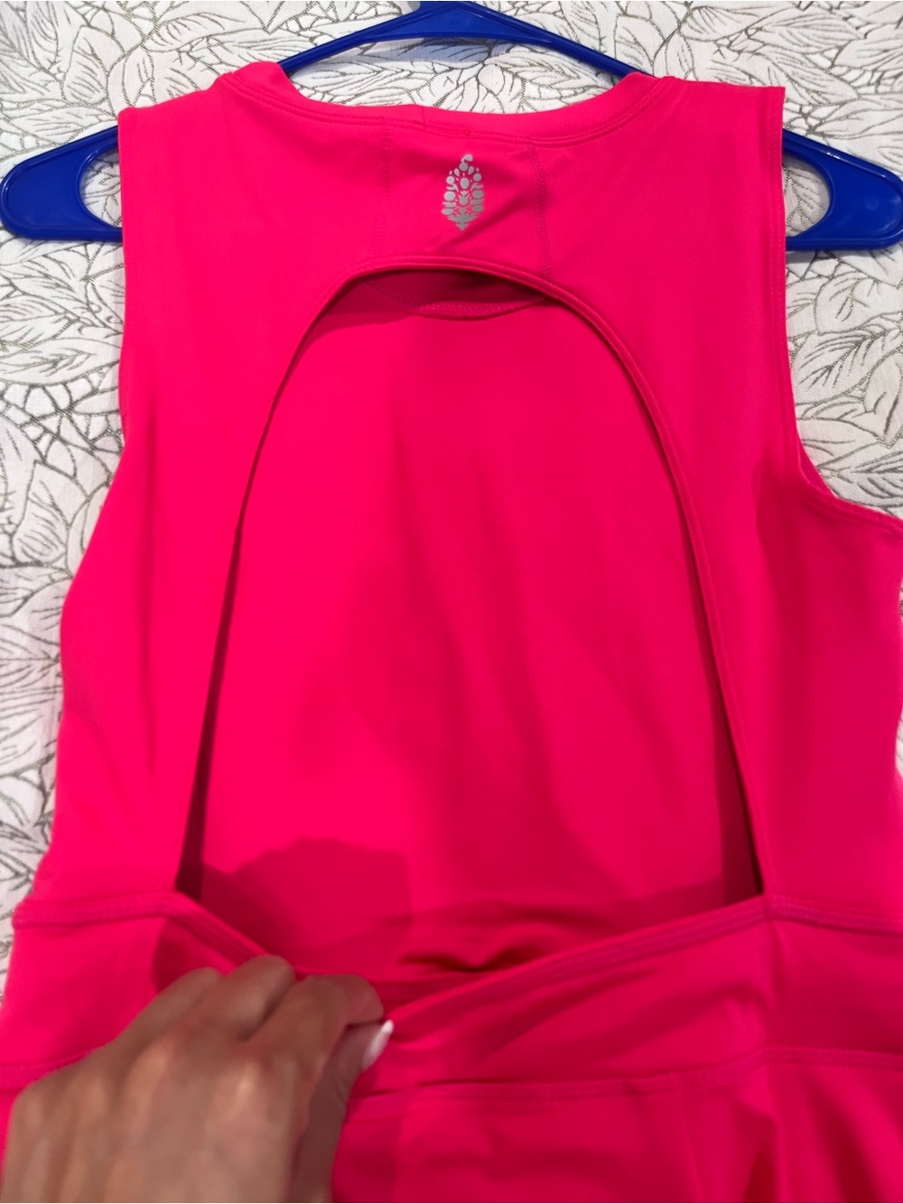 FP Movement by Free People Bright Pink Sleeveless Fit-and-Flare Dress - Picture 9 of 12